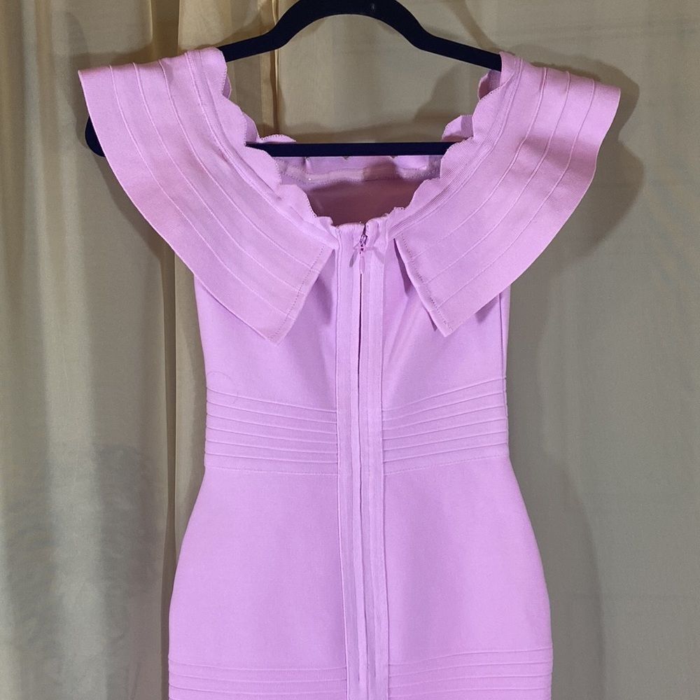 Super Stretch Women Pale Pink Color Dress Size XS - Picture 10 of 16